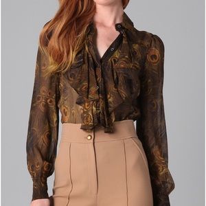 PRISTINE‼️ RACHEL ZOE “JACKIE” RUFFLE BLOUSE‼️
